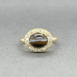 Estate Victorian 14K Y Gold 1.07ct Sardonyx & 0.41ctw Diamond Ring - Walter Bauman Jewelers