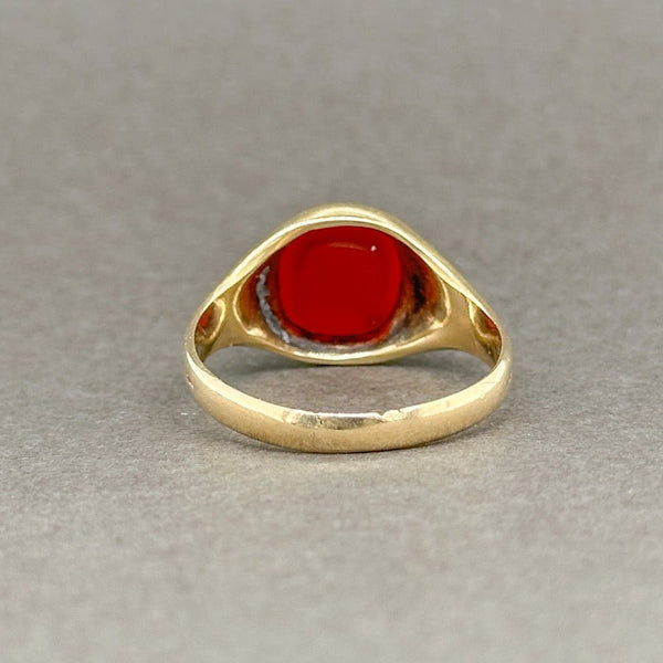 Estate Victorian 14K Y Gold 1.74ct Carnelian Ring - Walter Bauman Jewelers