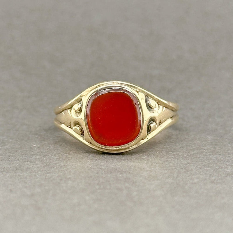 Estate Victorian 14K Y Gold 1.74ct Carnelian Ring - Walter Bauman Jewelers