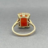 Estate Victorian 14K Y Gold 4.27ct Carnelian Cameo Ring - Walter Bauman Jewelers