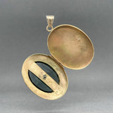 Estate Victorian 14K Y Gold 8.26ct Onyx Locket Pendant - Walter Bauman Jewelers