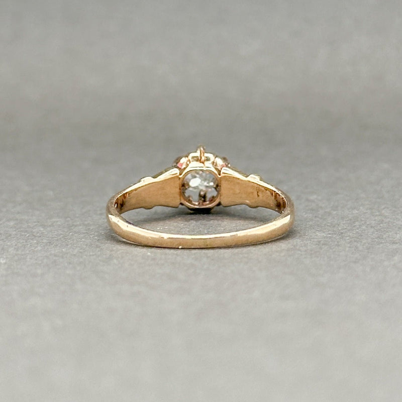 Estate Victorian 15K R Gold 0.23ct J-K/VS2 Diamond Ring - Walter Bauman Jewelers