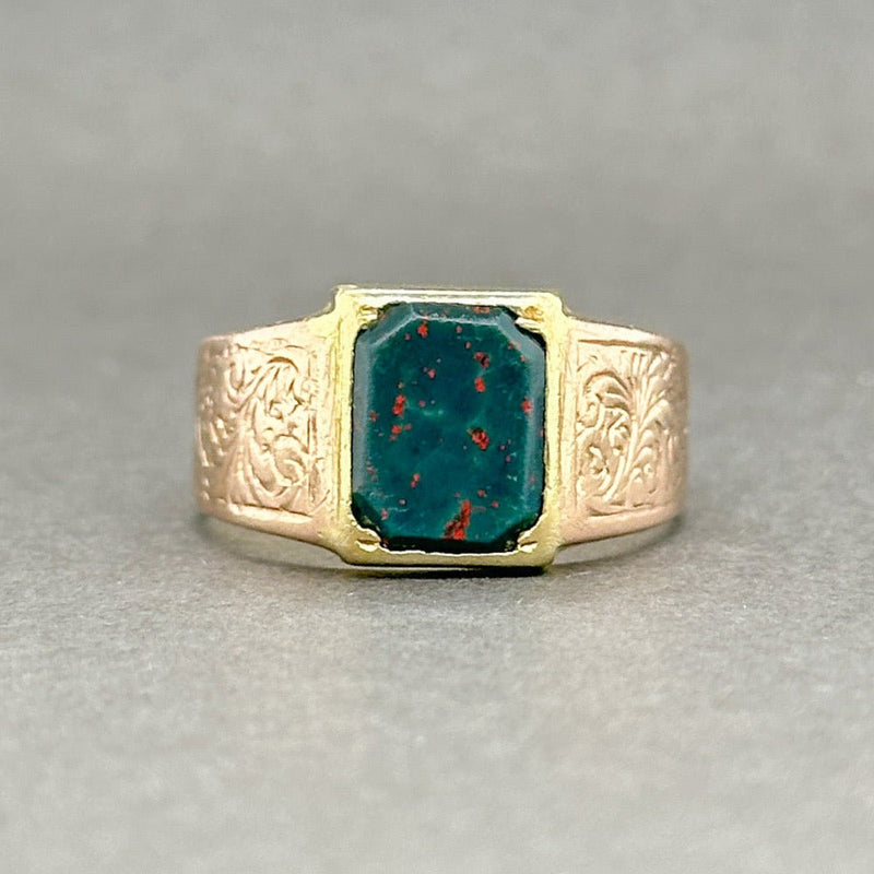 Estate Victorian 18K Y Gold 1.60ct Bloodstone Ring - Walter Bauman Jewelers