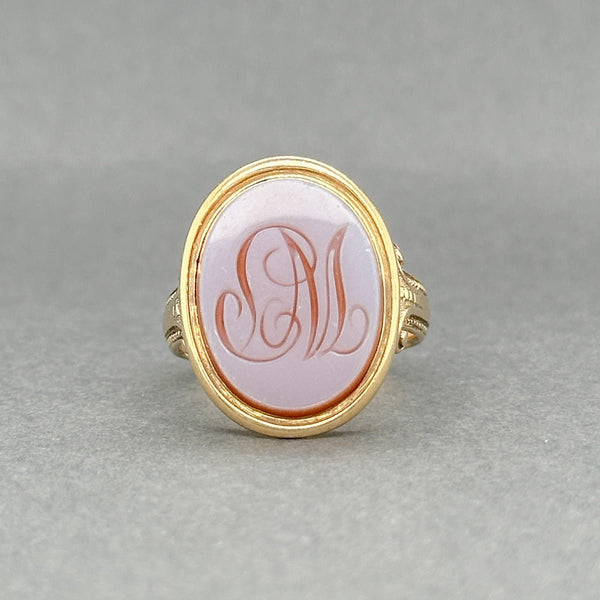 Estate Victorian 18K Y Gold 3.13ct Carnelian Signet Ring - Walter Bauman Jewelers