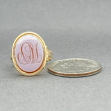 Estate Victorian 18K Y Gold 3.13ct Carnelian Signet Ring - Walter Bauman Jewelers