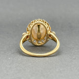 Estate Victorian 18K Y Gold Saltwater Pearl & 1.04ctw H - I/SI1 - 2 Diamond Ring GIA - Walter Bauman Jewelers