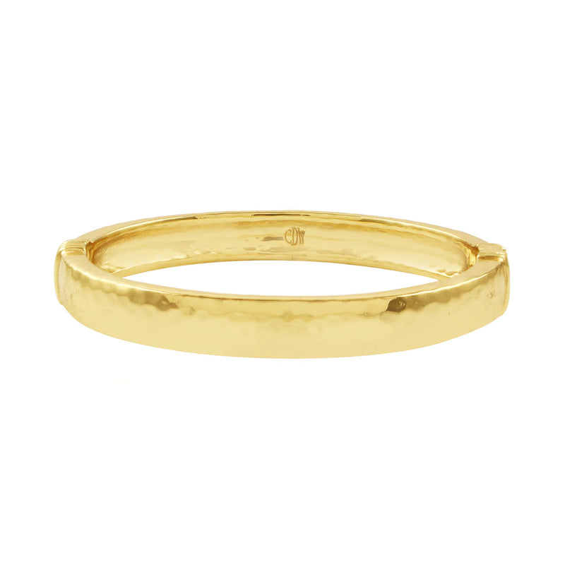 Brass YGP  Cleopatra Oval Hinged Bangle