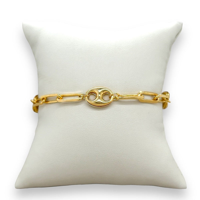 Gold Filled Mariner Paperclip Link Bracelet - Walter Bauman Jewelers