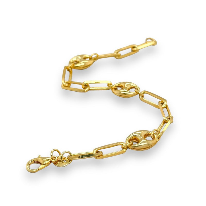 Gold Filled Mariner Paperclip Link Bracelet - Walter Bauman Jewelers