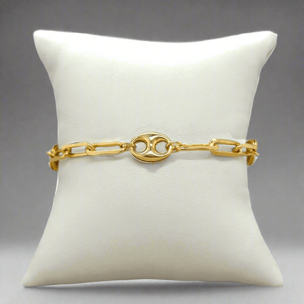 Gold Filled Mariner Paperclip Link Bracelet - Walter Bauman Jewelers