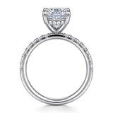 14K W Gold 0.40ctw G-H/SI2 Hidden Halo Diamond Mounting