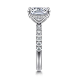 14K W Gold 0.40ctw G-H/SI2 Hidden Halo Diamond Mounting