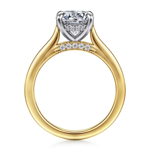 14K Y Gold 0.12ctw G-H/SI1 Diamond Mounting