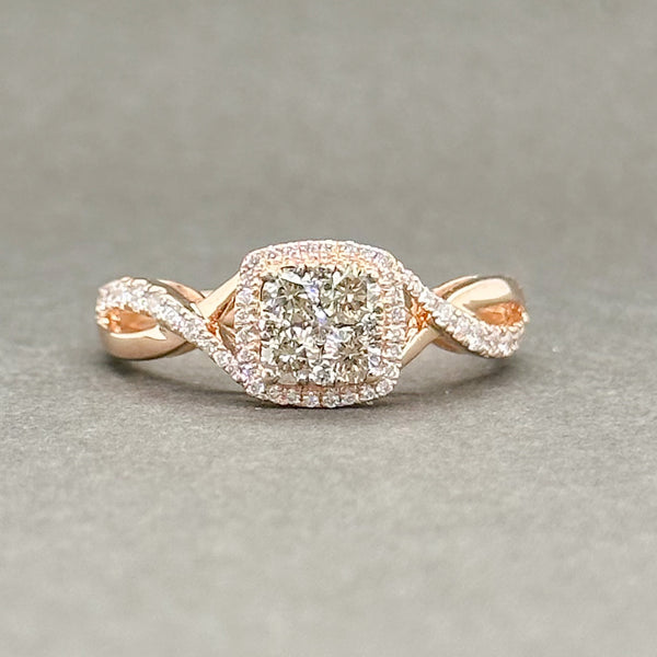 Estate Levian 14K R Gold 0.61cttw Brown & G-H/VS2-SI2 Diamond Ring - Walter Bauman Jewelers