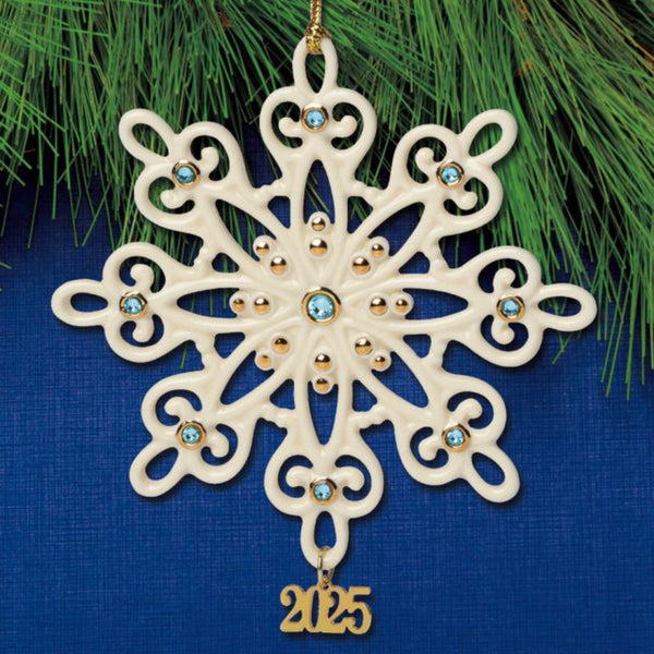 2025 Gemmed Snowflake Ornament