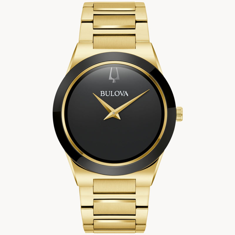 Men's Black Dial Bulova Watch 97A183 - Walter Bauman Jewelers