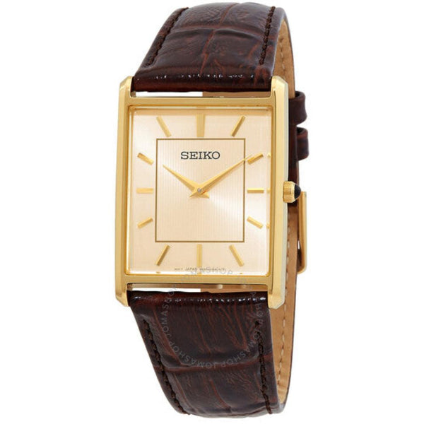 Men's Seiko Watch Brown Band SWR064 - Walter Bauman Jewelers