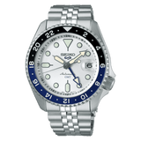 Men's Seiko Watch GMT Silver Dial SSK033 - Walter Bauman Jewelers