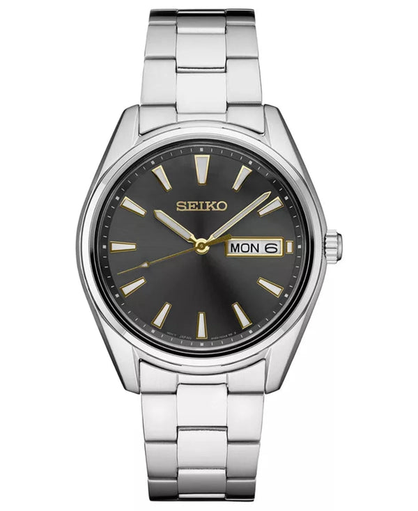 Men's Seiko Watch Gray Dial SUR343 - Walter Bauman Jewelers