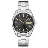Men's Seiko Watch Gray Dial SUR343 - Walter Bauman Jewelers