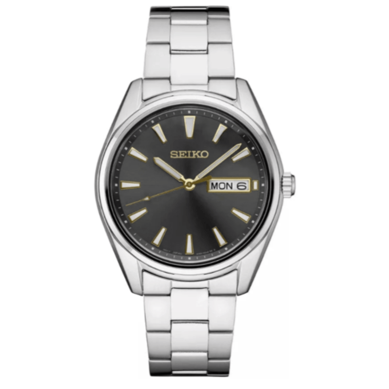 Men's Seiko Watch Gray Dial SUR343 - Walter Bauman Jewelers