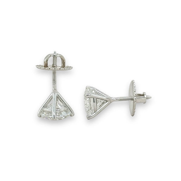 Platinum 3.14ctw D/VS1 Lab - Created Diamond Earrings IGI - Walter Bauman Jewelers