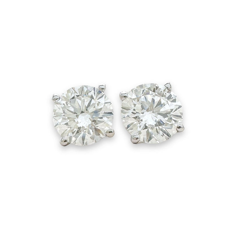 Platinum 3.14ctw D/VS1 Lab - Created Diamond Earrings IGI - Walter Bauman Jewelers