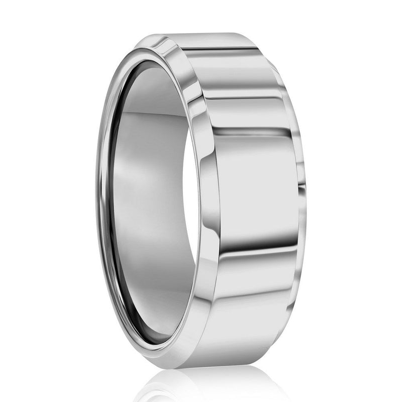 Polished 8mm Tungsten Ring - Walter Bauman Jewelers