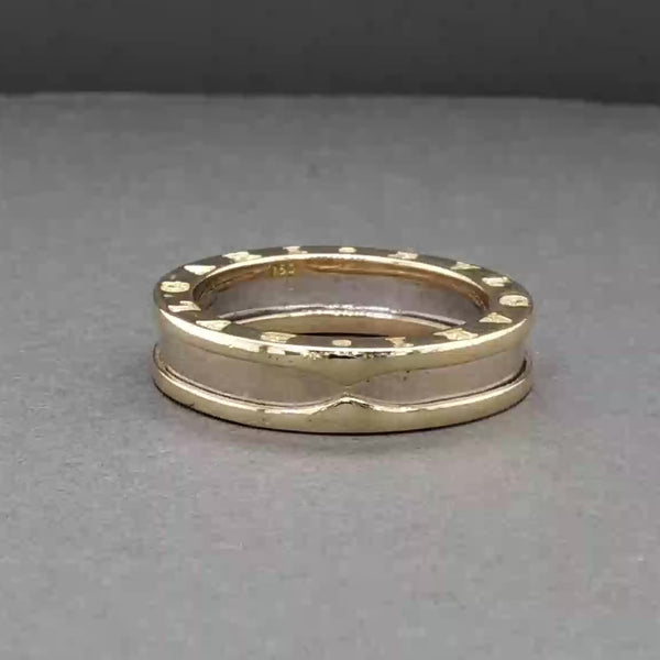 Estate Bulgari 18K TT Gold B.zero 1 Ring