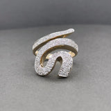 Estate 14K Y Gold 1.32cttw G-H/VS2-SI1 Diamond Snake Ring