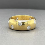 Estate 18K Y Gold Plat 0.70ctw H/SI1-I1 Diamond Ring