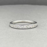 Estate 14K W Gold 0.30ctw Diamond Anniversary Ring