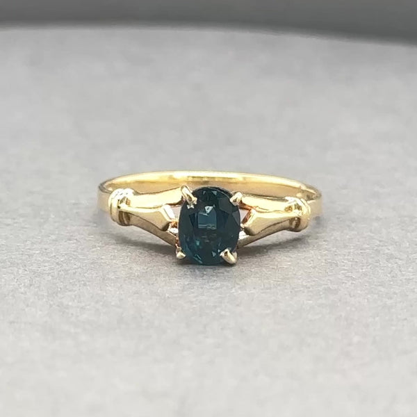 Estate 14K Y Gold 0.63ct Sapphire Ring