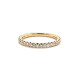 14K Y Gold 0.42ctw G/SI1 French Pave Diamond Band