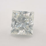 Estate 1.53ct I/I1 Princess Cut Diamond GSI