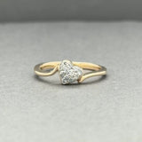 Estate 14K Y Gold 0.07ctw H-I/I1 Diamond Heart Ring