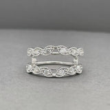 Estate 14K W Gold 0.34ctw F-G/SI2 Diamond Enhancer Ring