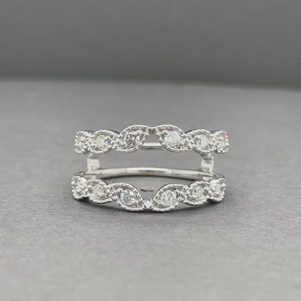 Estate 14K W Gold 0.34ctw F-G/SI2 Diamond Enhancer Ring