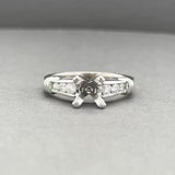 Estate Platinum 0.30ctw G/SI1 Diamond Eng. Ring Semi-Mount