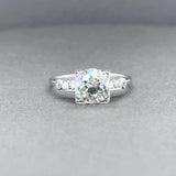 Estate Platinum 2.05cttw OEC J-H/VS1-SI2 Diamond Engagement Ring