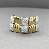 Estate Chimento 18K Y Gold 0.56ctw G/VS2-SI1 Diamond Double Row Ring