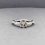 Estate 14K W Gold 0.32ctw G-H/SI2 Diamond Mounting