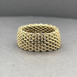 Estate Tiffany & Co. 18K Y Gold Somerset Ring sz 13