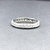 Estate Platinum 0.59ctw G-I/VS2-SI1 Diamond Eternity Ring