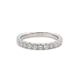 14K W Gold 1.00ctw G/SI1 French Pave Diamond Band
