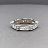 Estate 18K W Gold 0.44ctw H-I/SI1 Diamond Eternity Ring