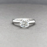 Estate Scott Kay Platinum 1.18cttw H/SI1 Diamond Engagement Ring
