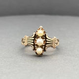 Estate 14K R Gold Antique Pearl Ring