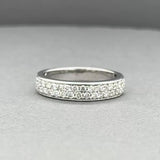 Estate 14K W Gold 0.40ctw Diamond Anniversary Ring