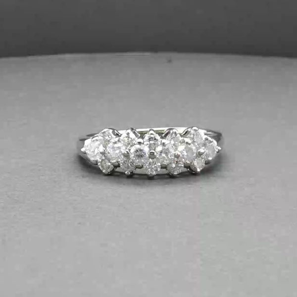 Estate 14K W Gold 1.13ctw Diamond Ring